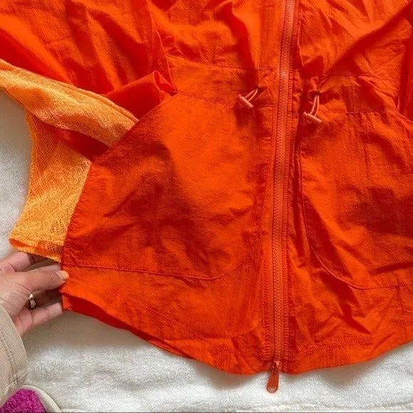 *SOLD* NWOT FP Movement One More Mile Neon Orange Lightweight Jacket Size Small - Picture 5 of 14